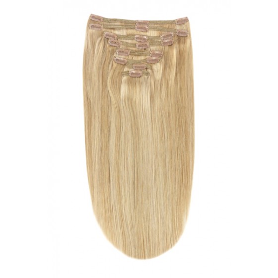 Remy Human Hair extensions straight - bruin / blond 10/16