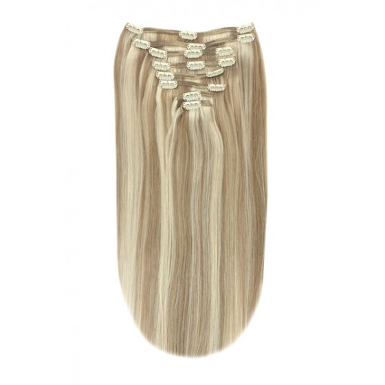 Remy Human Hair extensions straight - blond 18/613
