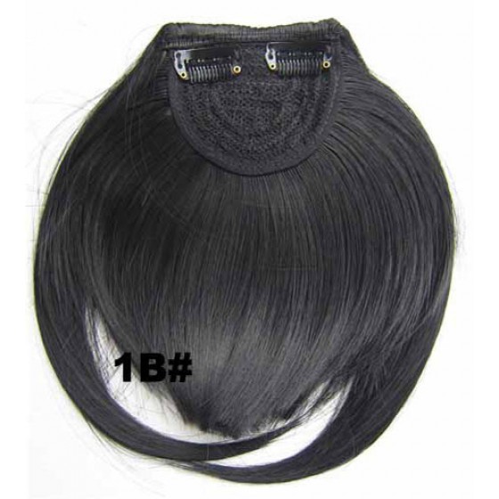 Pony hairextension clip in zwart - 1B#