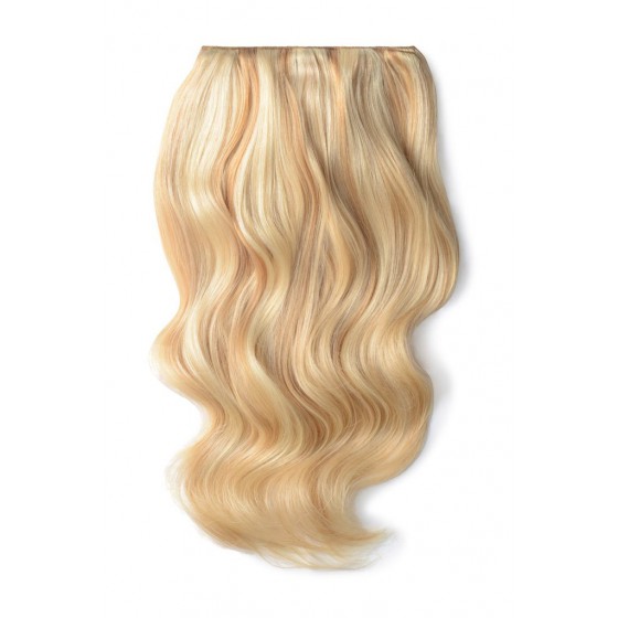 Remy Human Hair extensions Double Weft straight - blond 27/613#