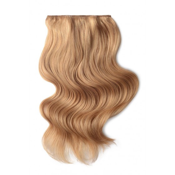 Remy Human Hair extensions Double Weft straight - blond 27#