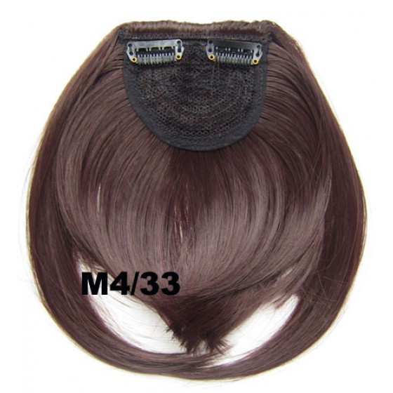 Pony hairextension clip in bruin / rood - M4/33#