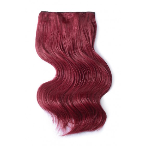Remy Human Hair extensions Double Weft straight - rood 530#