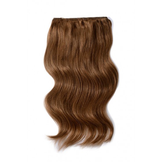 Remy Human Hair extensions Double Weft straight - bruin 5#