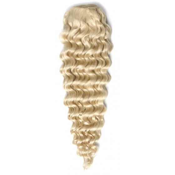 Remy Human Hair extensions curly - blond 60#