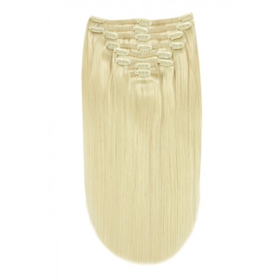 Remy Human Hair extensions straight - blond 60#