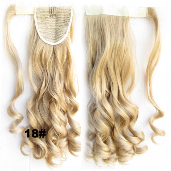 Wrap Around paardenstaart wavy 18#