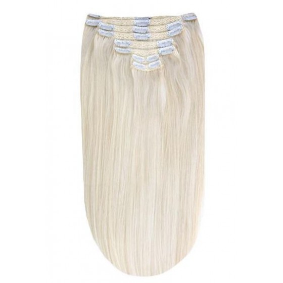 Remy Human Hair extensions straight Iceblonde-Remy hair-16"
