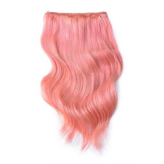 Remy Human Hair extensions Double Weft straight - roze Pink#