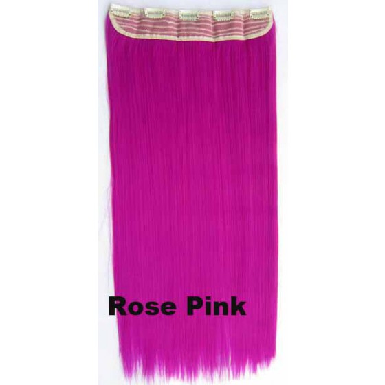 Clip in 1 baan straight Rose Pink
