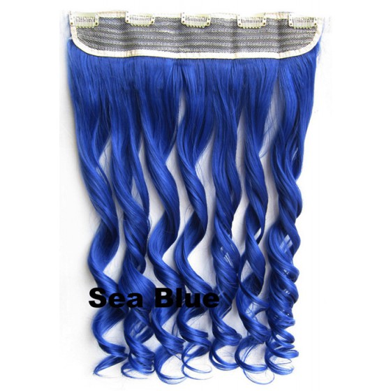Clip in 1 baan wavy Sea Blue