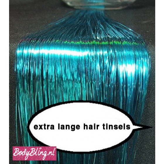 Hair Tinsels Shiny blue #9