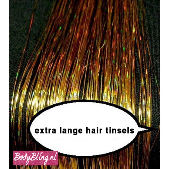 Hair Tinsels Sparkling gold #1