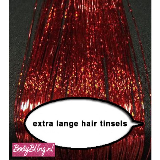 Hair Tinsels Sparkling red #25
