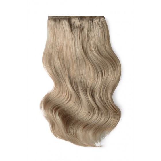 Remy Human Hair extensions Double Weft straight - Silver Sand#