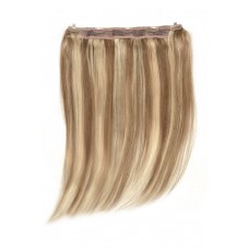 Remy Human Hair extensions Quad Weft straight - bruin / blond 10/16#