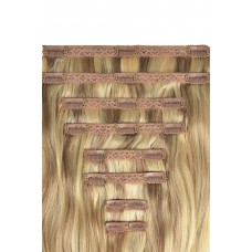 Remy Human Hair extensions Double Weft straight - blond 14/22#