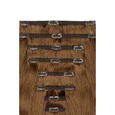 Remy Human Hair extensions Double Weft straight - blond 14#