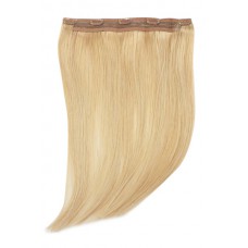 Remy Human Hair extensions Quad Weft straight - blond 16#
