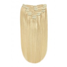Remy Human Hair extensions straight 18" - blond 22#