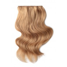 Remy Human Hair extensions Double Weft straight - blond 27#