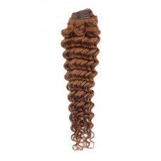 Remy Human Hair extensions curly - rood 30#