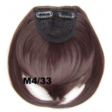 Pony hairextension clip in bruin / rood - M4/33#