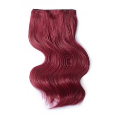 Remy Human Hair extensions Double Weft straight - rood 530#