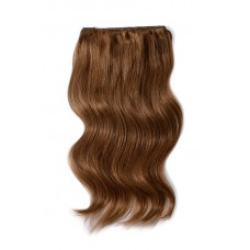 Remy Human Hair extensions Double Weft straight - bruin 5#