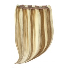 Remy Human Hair extensions Quad Weft straight - bruin / blond 6/613#