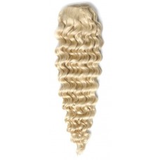 Remy Human Hair extensions curly - blond 60#