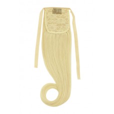 Remy Human Hair Extensions Ponytail straight blond 60#