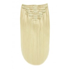 Remy Human Hair extensions straight 16" - blond 60#