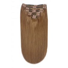 Remy Human Hair extensions straight - brown 6#