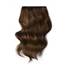 Remy Human Hair extensions Double Weft straight - bruin 6#