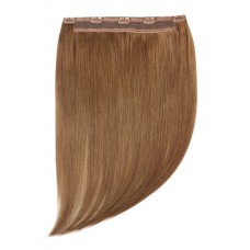 Remy Human Hair extensions Quad Weft straight - bruin 6#