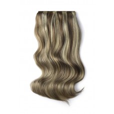 Remy Human Hair extensions Double Weft straight - blond 9/613#-20"