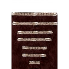 Remy Human Hair extensions Double Weft straight - 99J#