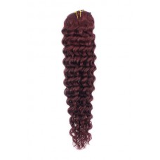 Remy Human Hair extensions curly - mahonie 99J#