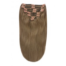 Remy Human Hair extensions straight - brown 9#