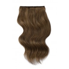 Remy Human Hair extensions Double Weft straight - bruin 9#