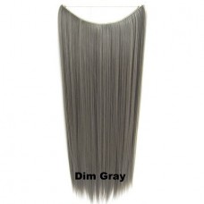 Wire hair straight Dim Gray