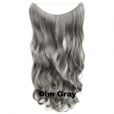Wire hair wavy Dim Gray