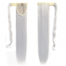 Wrap Around paardenstaart straight grey