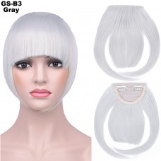Pony hairextension clip in grijs