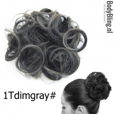 Haar Wrap zwart / grijs 1TDimgray#