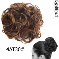 Haar Wrap bruin/rood 4AT30#