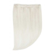 Remy Human Hair extensions Quad Weft straight - blond Iceblonde#