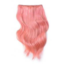 Remy Human Hair extensions Double Weft straight - roze Pink#