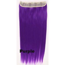 Clip in 1 baan straight Purple